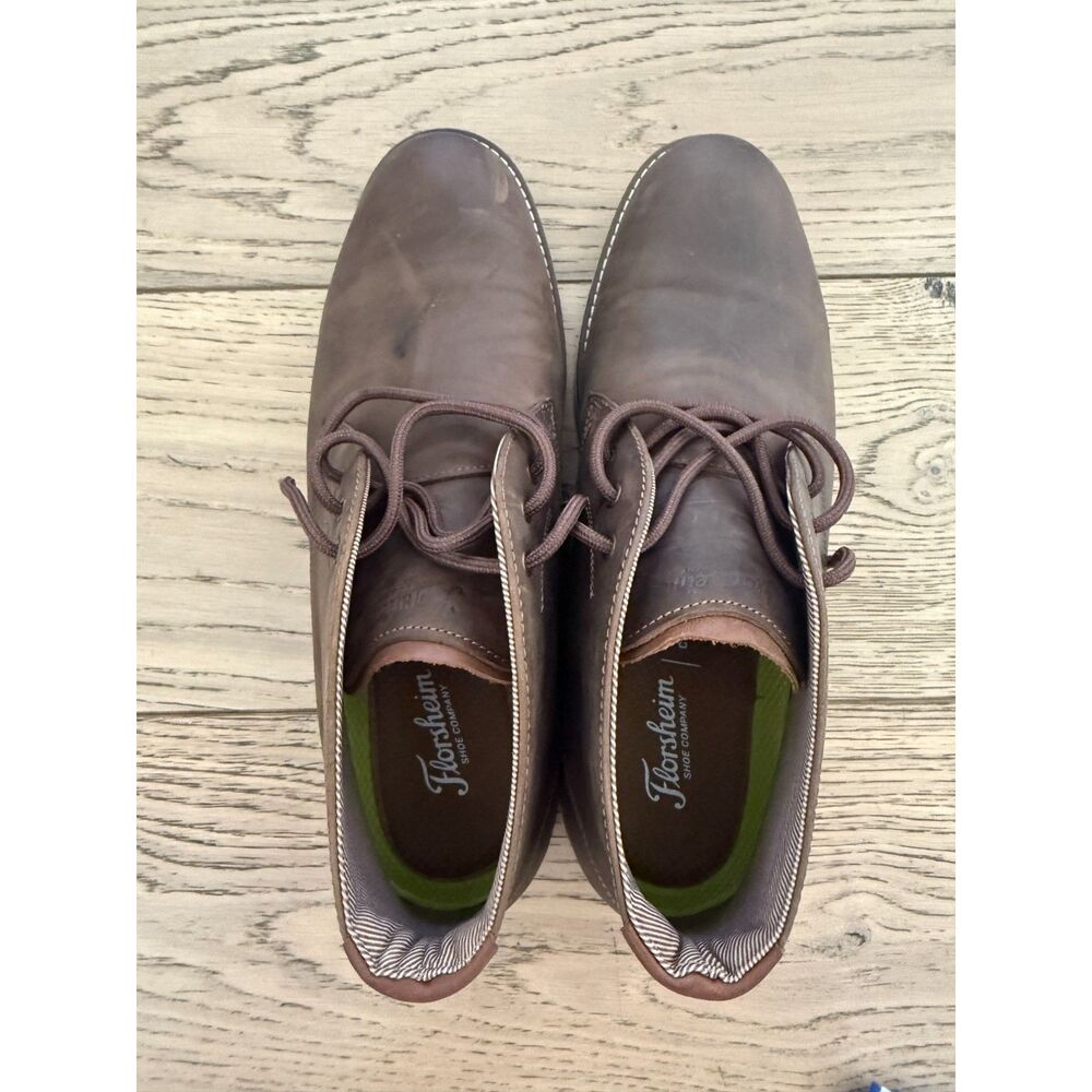 Florsheim Vibe Leather Chukka Boots Brown Men's Size 10W Wide Casual Ankle Boot